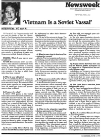An interview that Newsweek did with Võ Văn Ái, protest in front of the Notre Dame church to support Vietnamese refugees