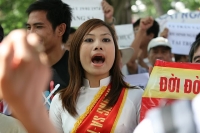"Miss Protest". Published with permission of the autor, Lê Tuấn Anh.