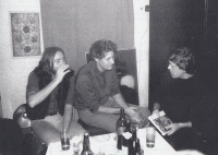 Meeting of the Auroboros opinion circle, Pavel Turnovský, Martin Stejskal, Stanislav Dvorský