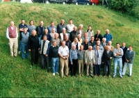 From the meeting of 'ejected pilots', Jan Vazač on the left