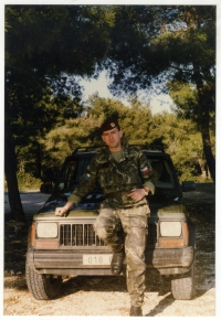 Jaroslav Španko on his way to Split, 1996