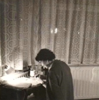 Sister Zdislava studying