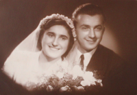 Wedding of Růžena and Jan Dlabal, 1950