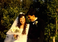Wedding photo, Kvido and Hana Sandroni, August 2, 1997, Frýdlant nad Ostravicí