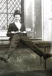 Graduation photograph of Karel Škarka