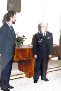 Karel Škarka with General František Fajtl after 2000
