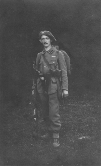 Antonín Štok, the grandfather of Karel Lang, in 1919, when he was sent as a soldier to Slovakia as part of the intervention against the Slovak Republic.