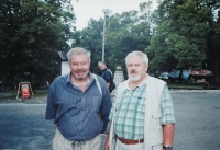Brothers Milan and Ivan Ptáček at a meeting at St. Hostýn, 2006