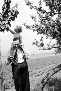 Jitka Havránková with her father František Havránek