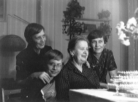 Jitka Havránková (left), sister Alena (right), and mother Marie (centre)