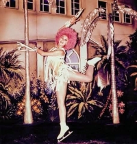 Kateřina Deetlefsová as an ice skater, 1970s.