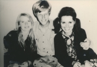 Vladimíra Čermáková with Swedish friends at a work camp in Denmark