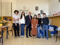 Stanislav Křeček with the team from the Stories of Our Neighbours project