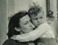 Marie Rumlová and Joel Ruml, Opatov, 1956