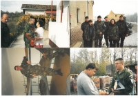 Koláž fotek z první mise