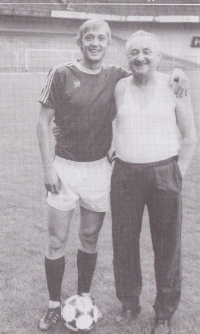 Jan Berger with curator Harry Hrubý, 1980s