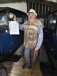 František Jiříček in his museum in 2025