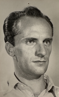 Father Jiří Fišer after the war, ca. 1945
