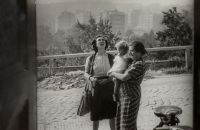 Střešovice, mother and Ivanka in grandmother's arms, 1948