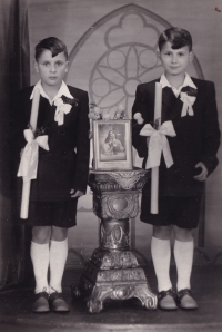 First Holy Communion, Tadeusz and Witold, 1951