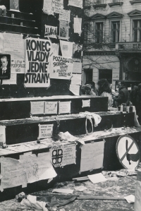Wenceslas Square, November 1989