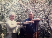 Vlasta Pavlíková with her husband, 1990s