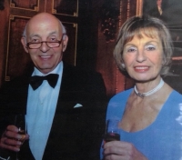 Peter Briess and his sister Hana Briess (Rayner) at a charity dinner in Windsor, 2003