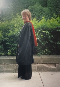 Ivanka Fišerová, graduation in Chicago, 2007