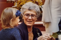 Ivanka Fišerová with her granddaughter, 2013