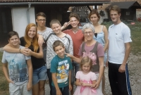 Ivanka Fišerová with grandchildren