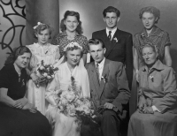 Wedding of Ludmila Janků and Ladislav Janků in 1951