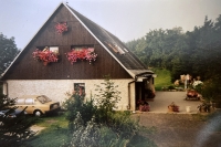 Ludmila Janků's house in Kopanina in the 1990s