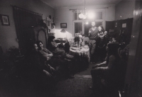 Residential theatre in their Prague flat in Hanspaulka, 1970s-1980s