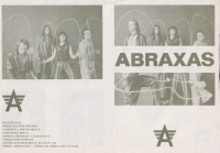 Concert promotional leaflet of the music group Abraxas, 1970s-1980s