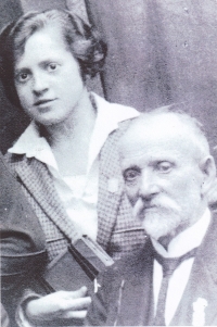 Grandfather Václav Macháček with witness´s mother Eliška Drahošová (née Macháčková)