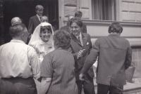Ladislav Drahoš with his wife Věra, née Bažantová, Pardubice, 1970