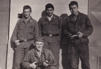 Ladislav Drahoš at the military service, Hájnice (České Budějovice), 1968