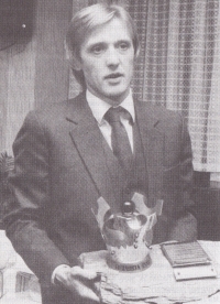 With the award for the best football player of Czechoslovakia, 1984