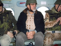 Afghanistan 2012; Christmas visit to the Czech troops, flying in a helicopter