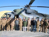 Afghanistan 2012; Chief of General Staff Vlastimil Picek (sixth from right), Ambassador of the Czech Republic in Turkey, JR, Unit Commander, Dominik Duka