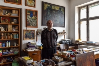 Zbyšek Sion in his studio in Polička, 2022