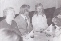 Wedding of Jan Berger and Dagmar Vandráčková, in the foreground, mother Jarmila Bergerová, 1970s