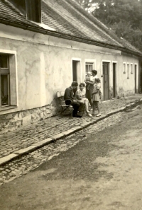 The pub "U Mrázků" in Vojkov in the time after nationalization, 1969