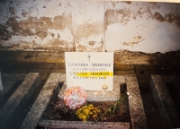 The final resting place of Matinka, nun Eliška Šrubařová