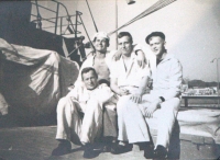 Tadeusz Wilk at the Navy, top left