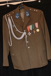 Edward Wilk's uniform from the period of his membership in the Home Army (Armia Krajowa - Home Army)