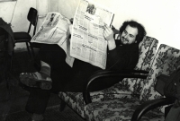 At work, 1985