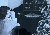 With son Pavel, 1976