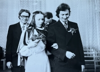 Wedding with Lenka Horáková, 1975