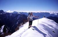 Martin Kratochvíl climbing Mount Kanchenjunga in the Himalayas